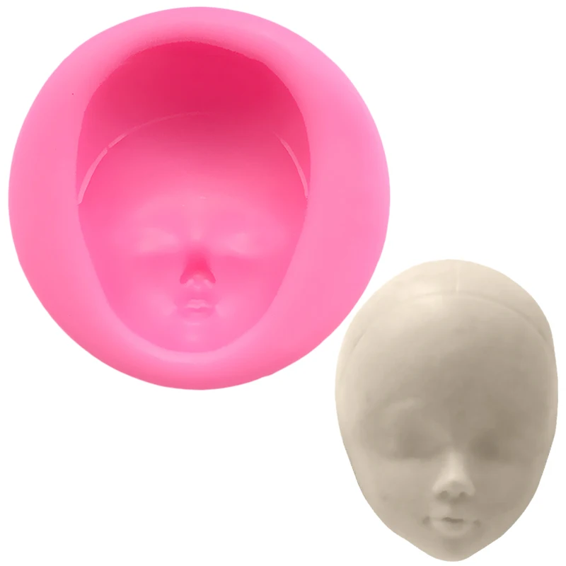 

Girl Face Silicone Mold Wedding Decoration Chocolate Mold Fondant Cake Decorating Tools Silicone Lace Mold Baking Tools for Cake