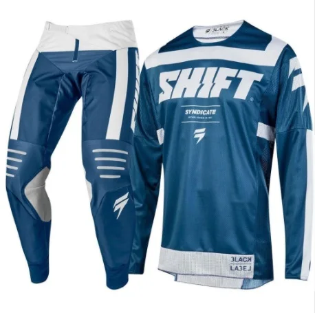 

2019 New 3 LACK BLUE LABEL MAIN LINE MOTOCROSS MTB KIT BLUE MX MTB for DH Downhill Offroad Motocross Kit Motocross Suits