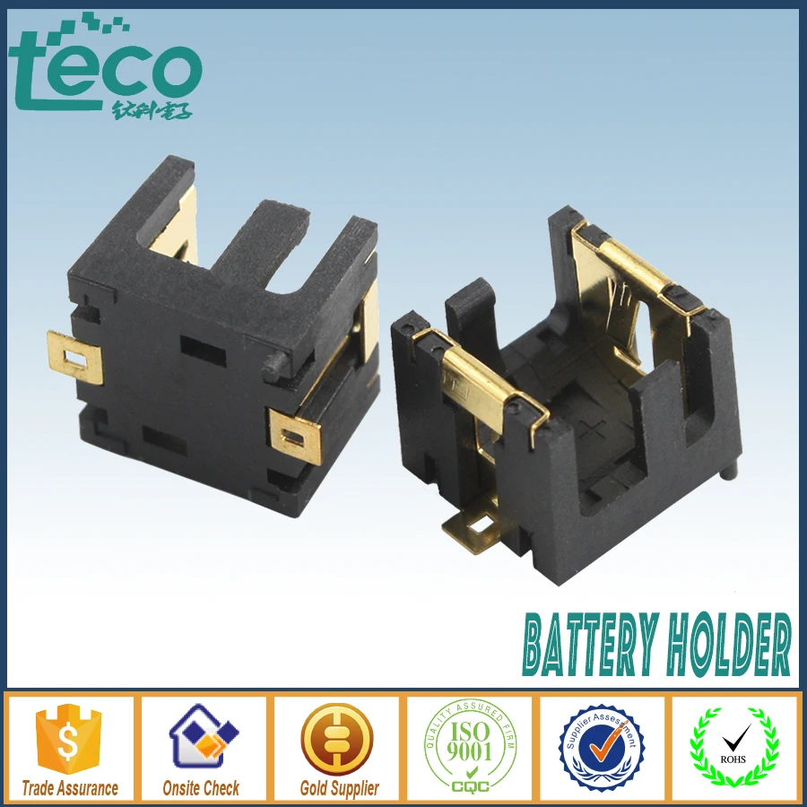 50pcs/lot Ag13/lr44 Button Cell Battery Socket Holder Plastic Case Tbh