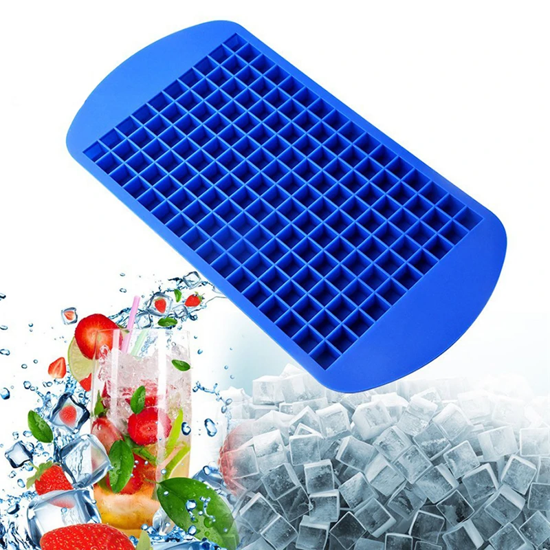 

TTLIFE 160 Grids Silicone Ice Cube Tray Mold Mini Ice Cube Fruit Jelly Candy Mould Ice Maker Kitchen Bar Tools