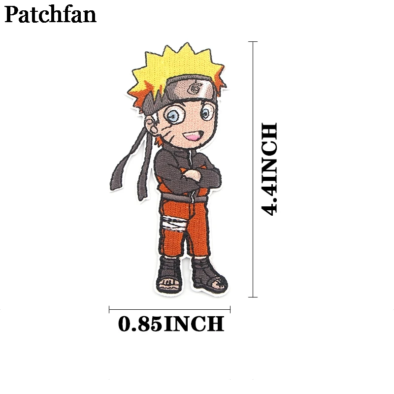Patchfan Аниме Вышитые заплаты значки лоскутное шитье куртка с аппликацией из