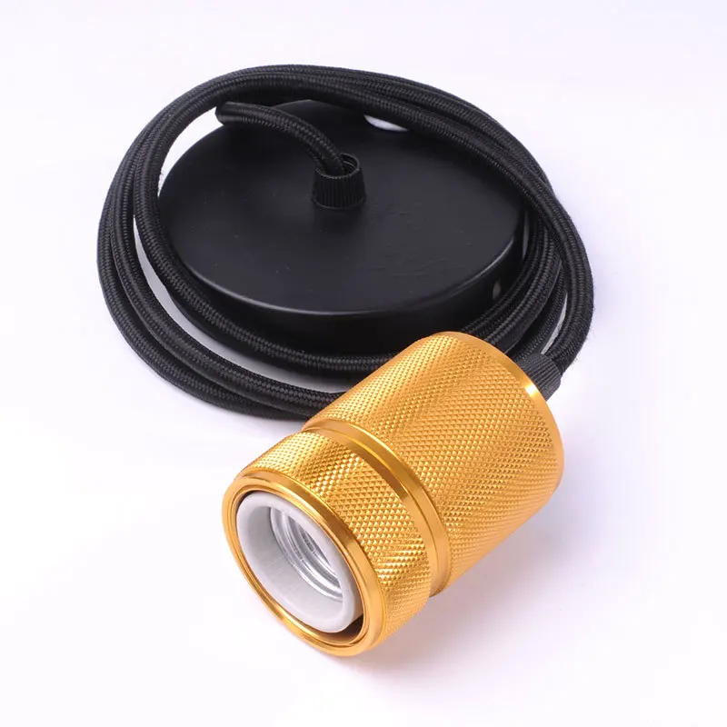 

New 110-240V E27 Screw Edison Lamp Light Bulb Socket Base lampholder with 120cm cable For 40W Incandescent Vintage Filament Bulb