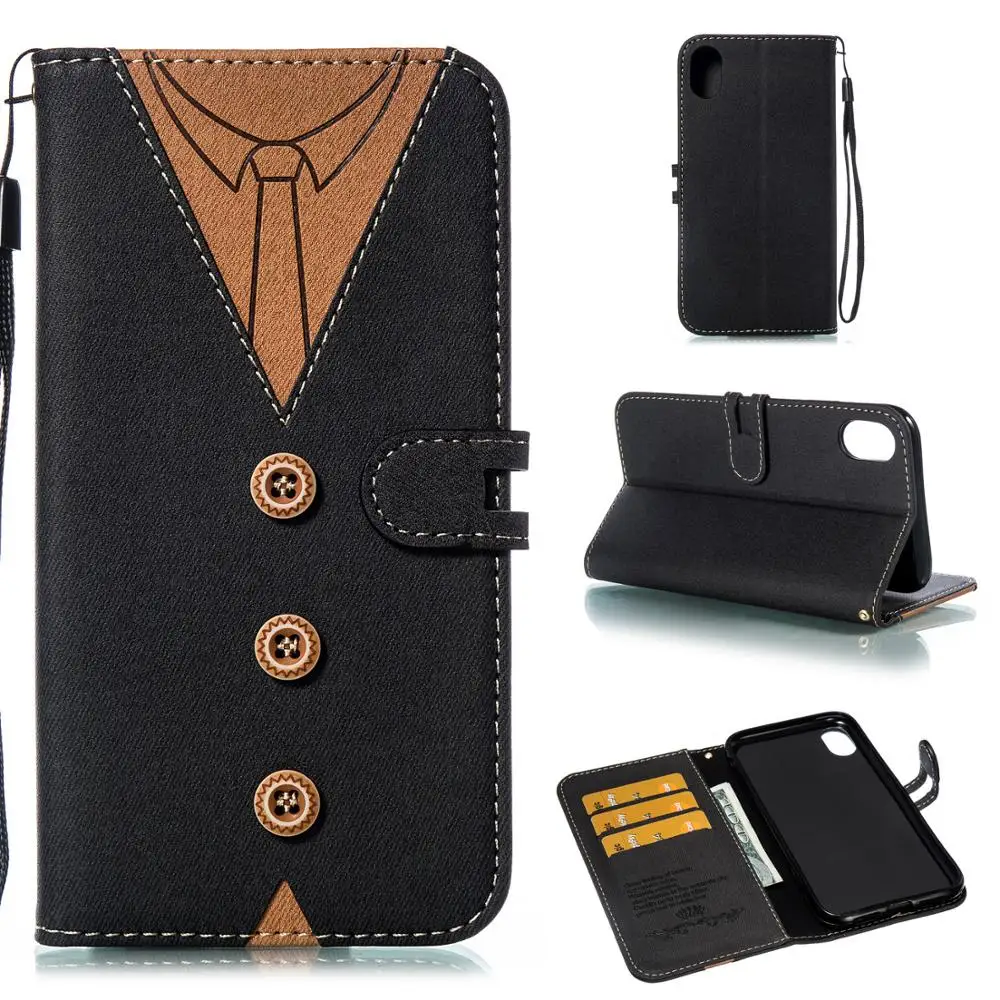

Leather Wallet Case For iPhone Xs Max XR X 6 6S 7 8 Plus Flip Phone Case For iPhone 6 6S 7 8 Plus X XR XS MAX Case Coques Funda