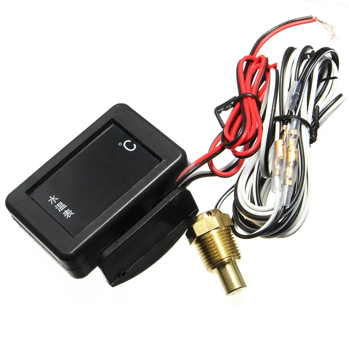 Car Water Temperature Gauge DC 12V/24V Digital LED 17mm Universal