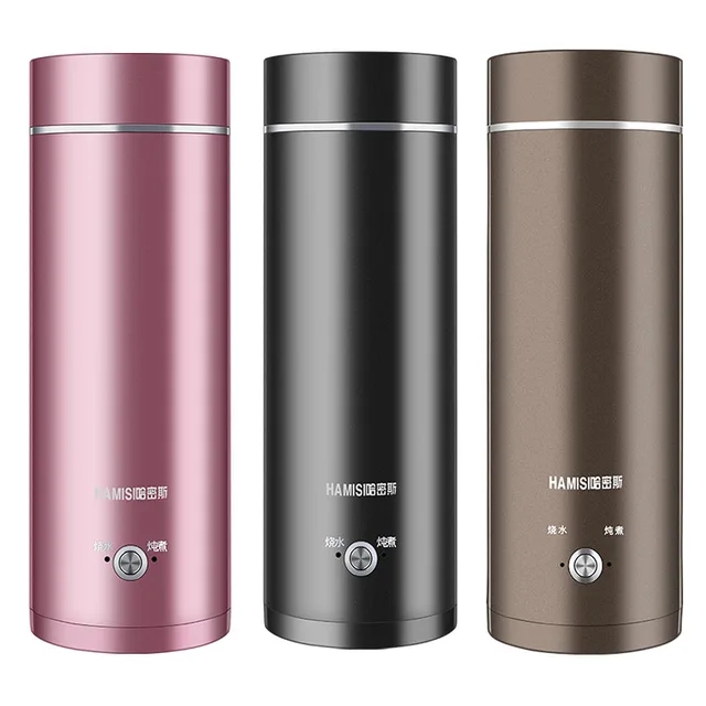 Portable travel electric water kettle mini thermos smart teapot Heating