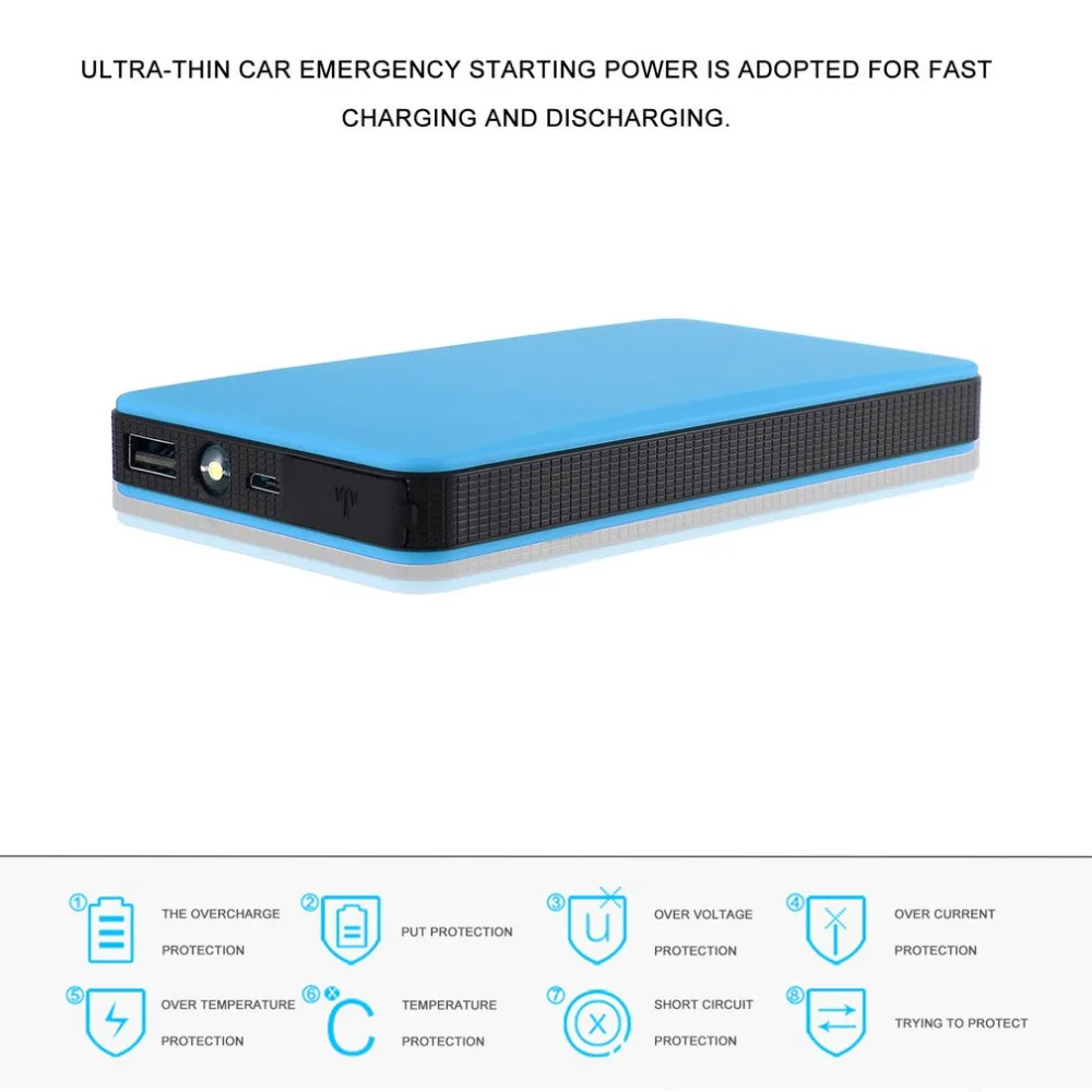 

4colore jump starter 12V 30000mAh Multi-Function Car Jump Starter Emergency Power Bank LED Lighting For Digital Devices Charging