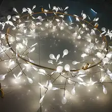 Nordic светодиодный светодиодные люстры канделябры Гостиная домашний декор подвесные светильники Спальня теплые световые люстры Кухня настенные светильники