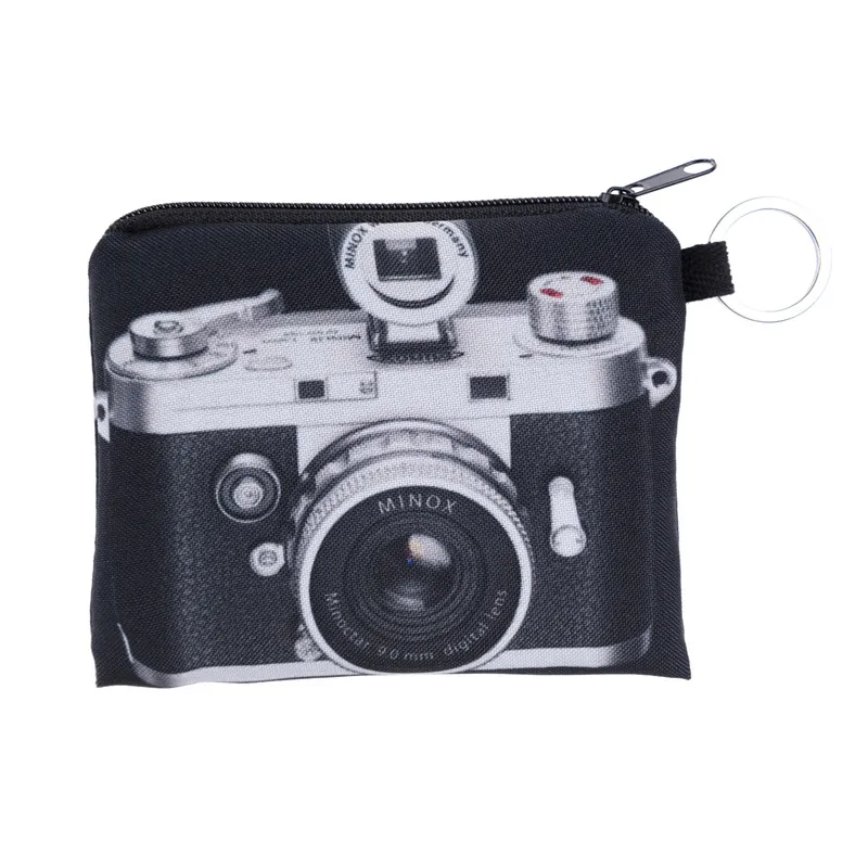  New Women Coin Purses Cute Girl Animal Mini Bag Key Ring Case Zipper Wallet Lovely Camera Cat Face Pouch Change Purse wholesale 