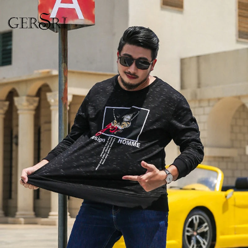 

Gersri Plus Size XL-6XL Sweatshirt Men Hoodie Sweatshirts Winter Autumn Fleece Hoody Casual Big Leisure Streetwear for male