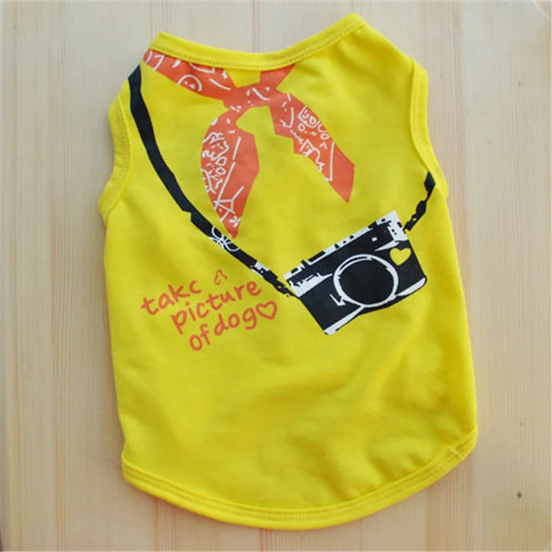 Летняя одежда для собак жилет щенков голубой галстук бабочка|dog t shirt|dog vestt shirt for dog
