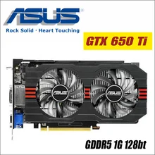 ASUS graphics card использовать GTX 650 Ti GTX650Ti-DF-1GD5 1 ГБ 128Bit GDDR5 видео карты для nVIDIA Geforce GTX 650Ti VGA