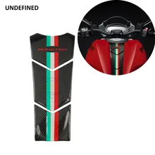 Para Ducati Monster 600, 620, 750, 821, 900 de la almohadilla de tanque de aceite Protector etiqueta 3D calcomanía fibra de carbono lápiz Moto 1998-2019(China)