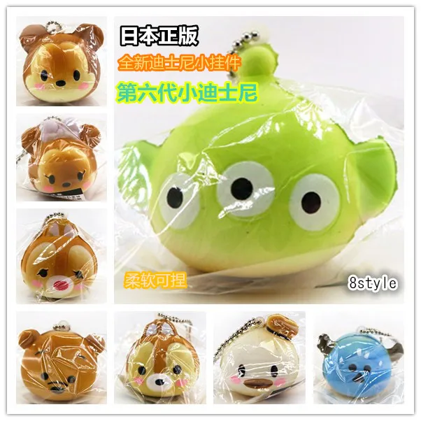 6th generation small dsney Mickey ornaments 8 styles.new squishy mobile phone pendants collectibles free shipping | Игрушки и хобби