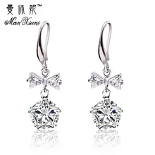 Manxiuni, простые длинные серьги с галстуком-бабочкой для женщин, модные дизайнерские подвески, женские круглые ювелирные аксессуары, Brincos