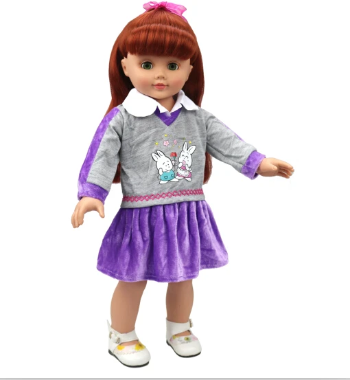 Free shipping hot 2014 new style Popular 18 American girl doll clothes dress b859