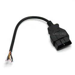 OBD2 кабель, J1962m чтобы открыть, 1ft/30 см Бесплатная доставка 12 В