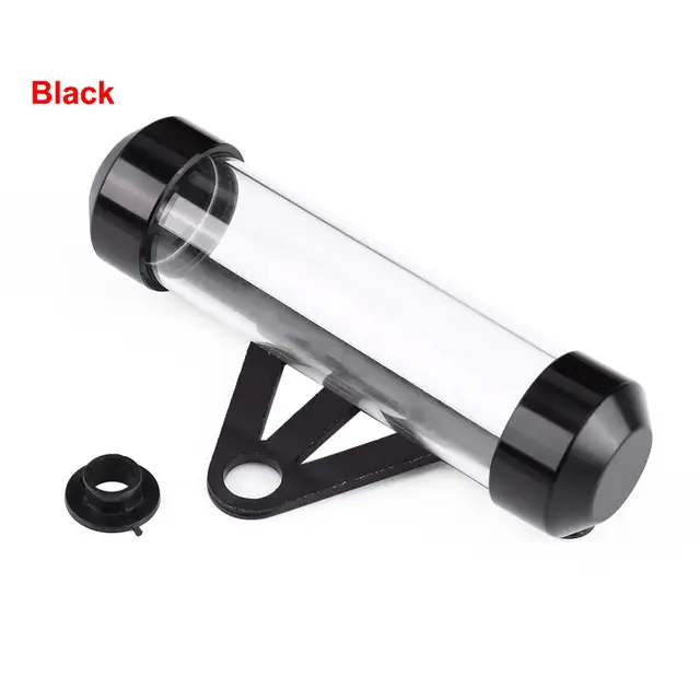 Universal Motorcycle Tax Receipt Paper License Plate Tube Holder Motorcycle Motorbike Secure Tax Disc Tube Cylindrical Holder Fe Waterproof black