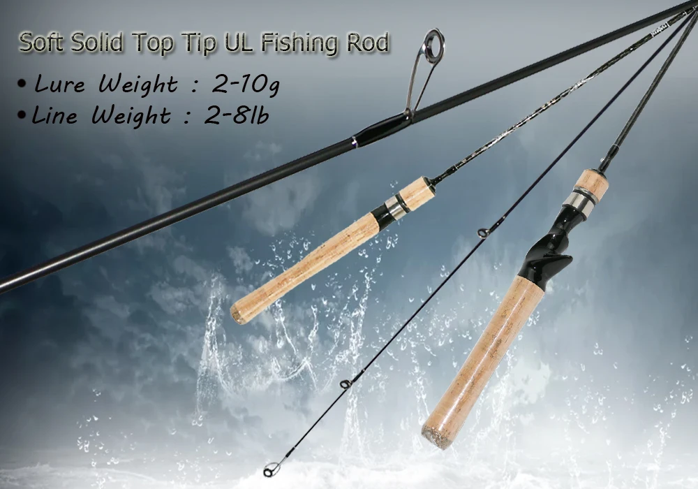 Портативная спиннинговая Удочка 2 секции UL power Lure Rod приманка Wt: 2-10 г литейная Удочка Canne spinng Leurre Pole дорожные снасти