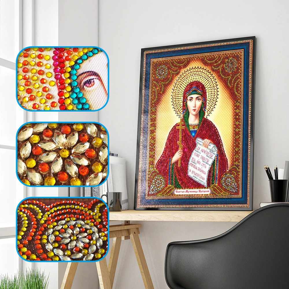 DIY Алмазная картина крестиком люди 3D Мозаика специальная форма религиозная