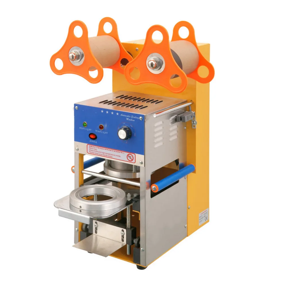 Fully Automatic Bubble Tea Cup Sealing Machine Stainless Steel Plastic
