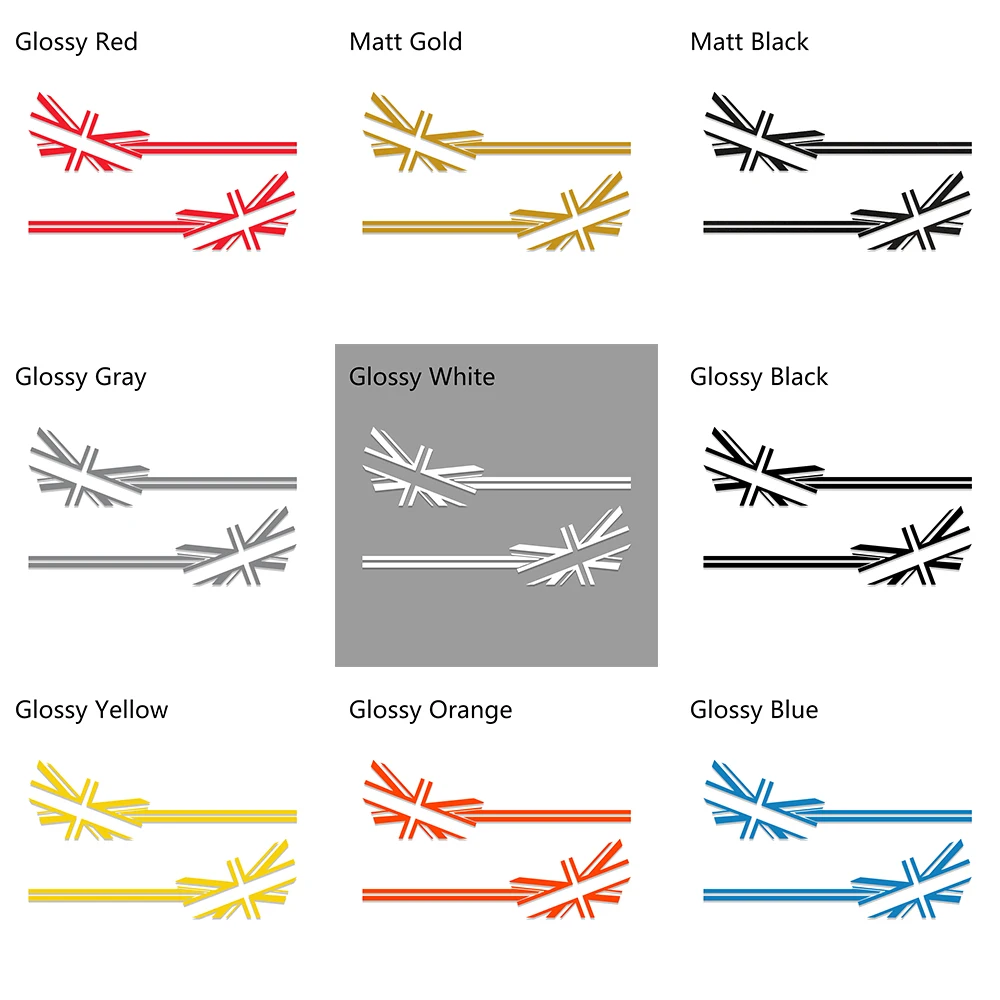 2 шт. Юнион Джек автомобильный Стайлинг боковой двери тела наклейки гоночные полосы аксессуары для MINI Cooper S R50 R55 R56 F56 F57 F60