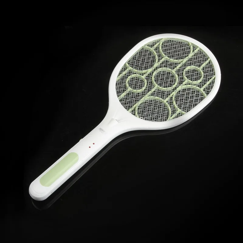 Перезаряжаемые светодиодный электрическая ловушка для комаров 3-Слои сетка безопасный USB москитная сетка, тенниса ручной ракетка для настольного тенниса - Цвет: Matcha