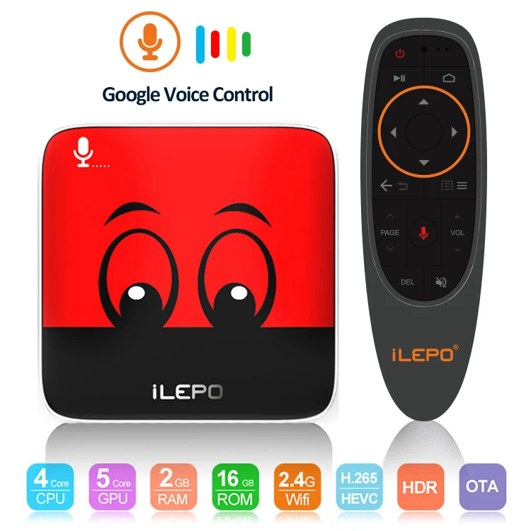 

iLEPO I18 Google Voice Control Android TV 7.1 Smart box 2G 16G S905W 2.4G Wifi MAG25X Stalker Play Store