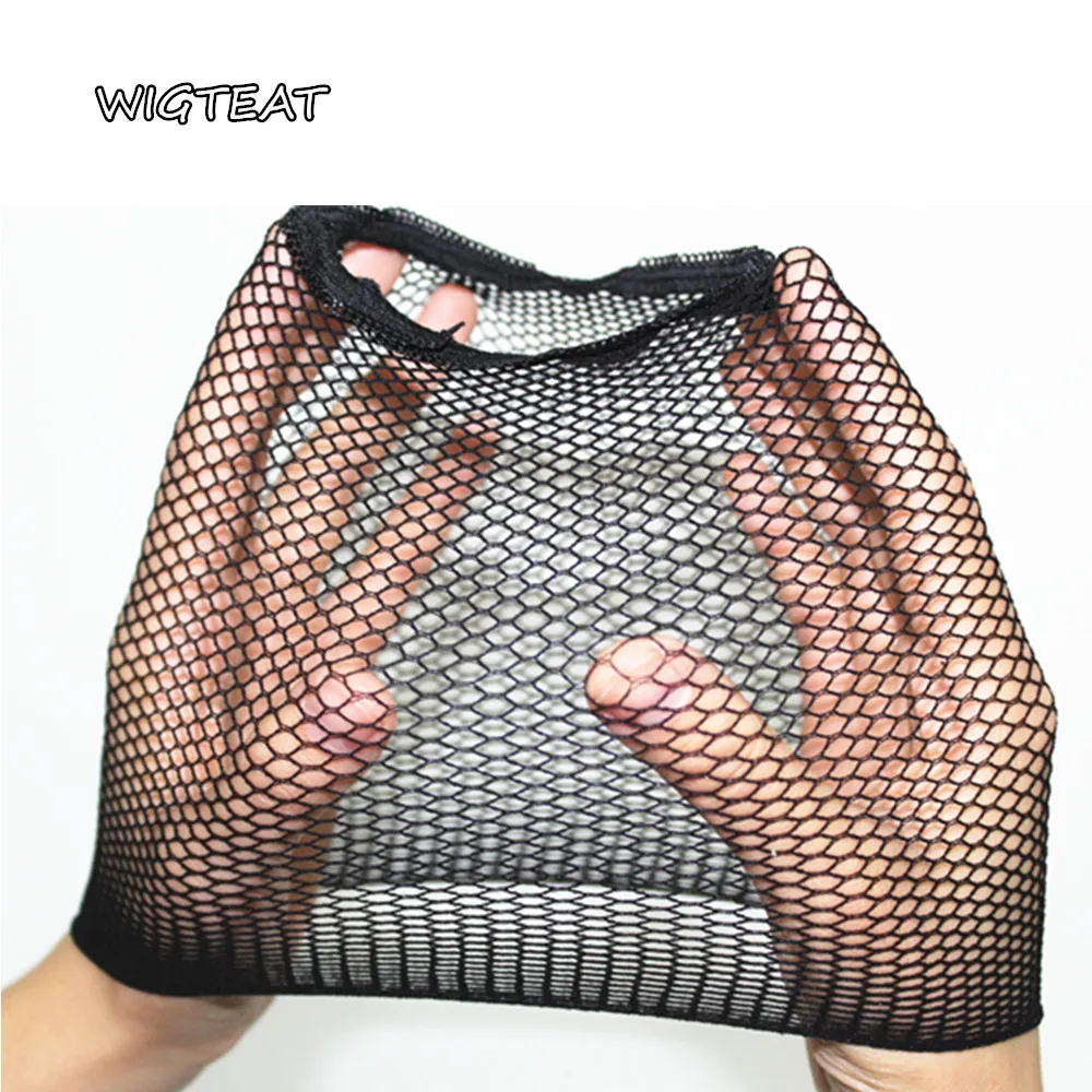 

5PCS Good Quality Elastic Unisex Stocking Wig Liner Cap Snood Nylon Stretch Weaving Mesh Net Fishnet Ladies Elastic Wig Caps