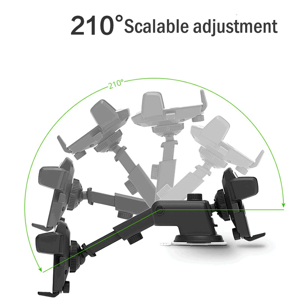 Универсальный Регулируемый держатель для телефона, масштабируемый вращающийся крепкий присоска, приборные панели, лобовое стекло, мобильный кронштейн