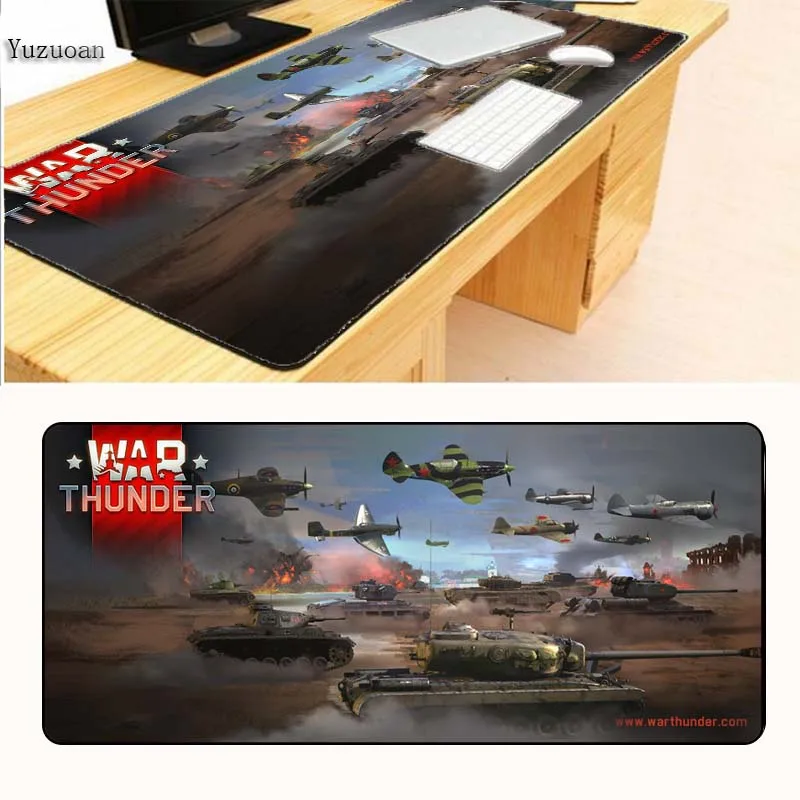  Yuzuoan XL 900X400X3MM World of tanks mouse pad Large Locking Edge pad Rubber gaming mouse Table ma