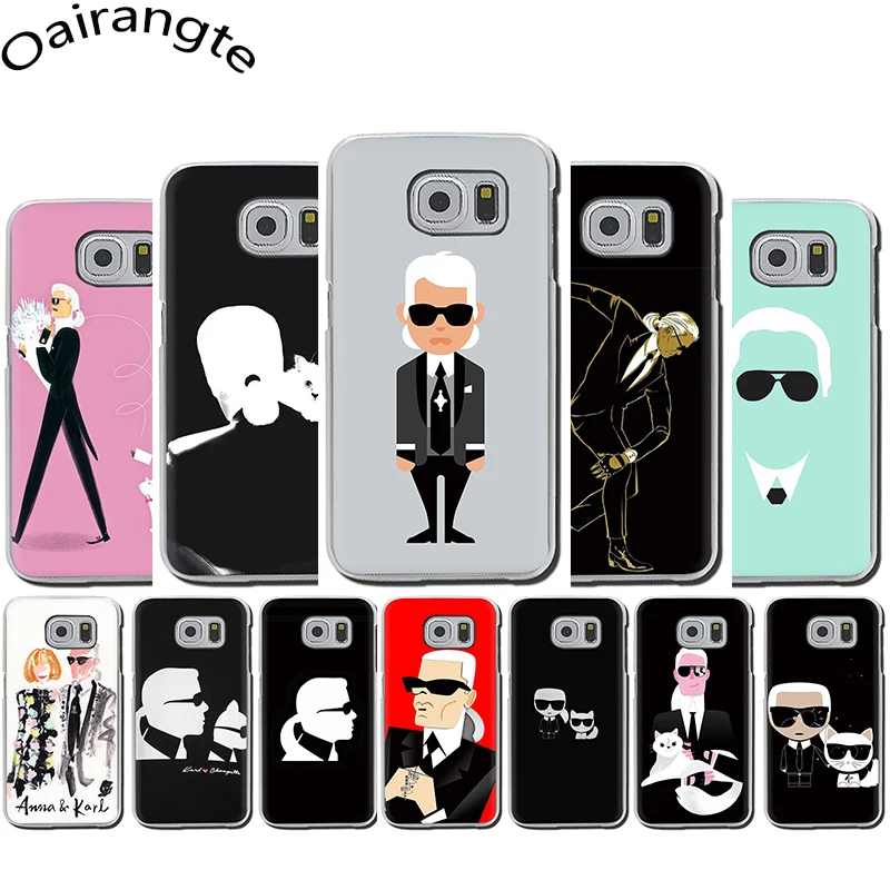 

drawing of karl lagerfeld Hard Phone Cover Case For Samsung Galaxy S6 7 Edge S8 9 Plus S10 E Plus Note8 9 M10 20 30