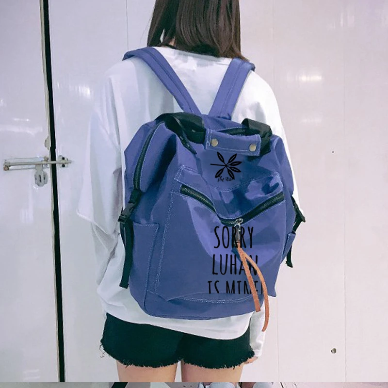 

Youpop KPOP EXO THE WAR Album Nylon Mischief Bag Jewelry Admission Package Fashion Women Backpack Bags SJB016