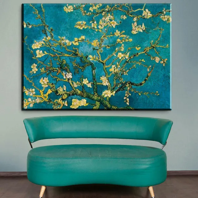 Us 767 41 Offxdr428 Free Shipping Framed Canvas Oil Painting Masterpiece Vincent Van Gogh Wonderful Starry Night Canvas Art Home Deco Wall Pi In