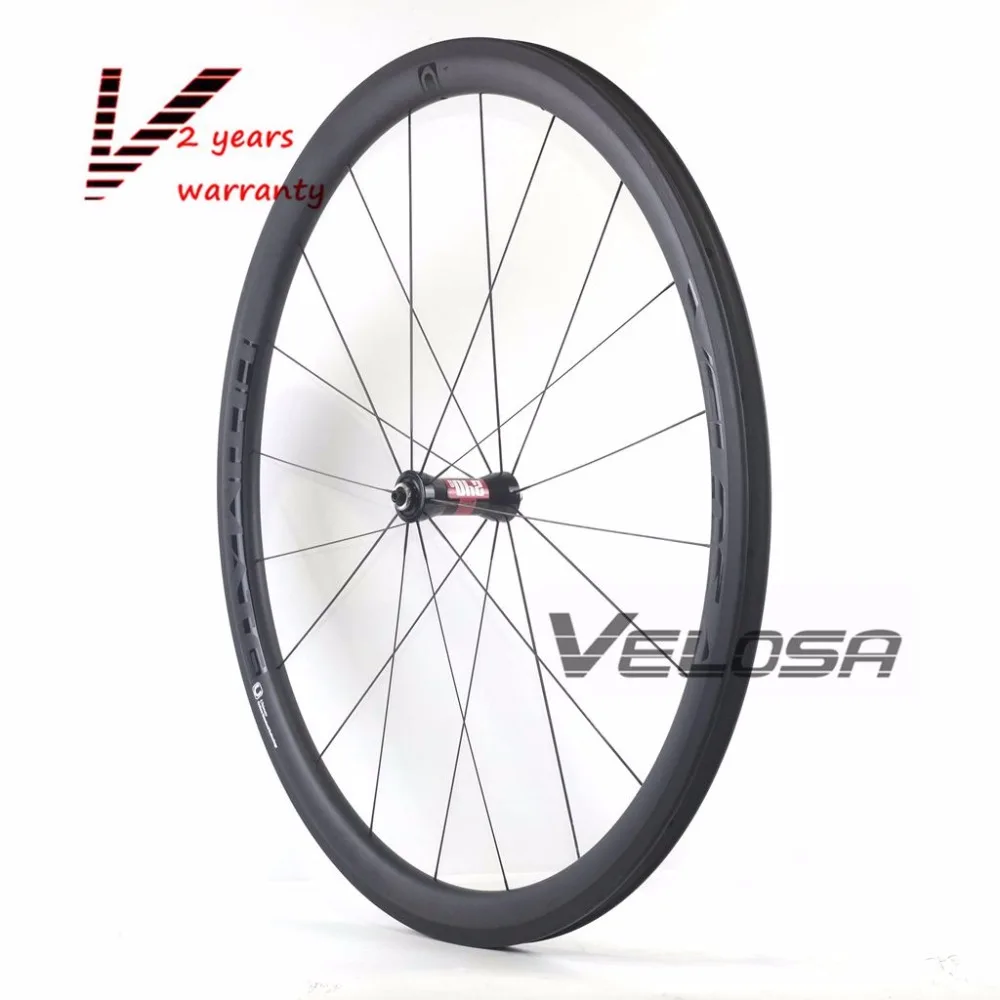 Velosa Ultimate 35 Асимметричный 38 мм полный углерода велосипед колесная, 700C дорожный мотоцикл колеса, задний asym обод с DT240/DT350 концентраторы