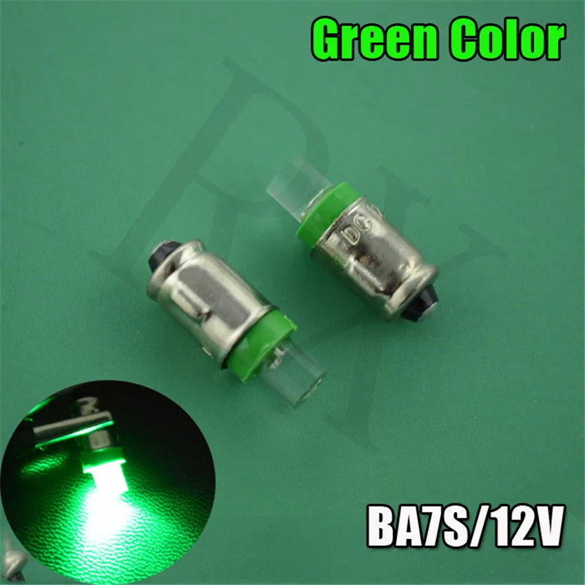 

2pcs WHITE BA7S 12VDC LED DASHBOARD GAUGE WARNING SWITCH BULB CLASSIC CAR GLB281 LLB281 White Green Blue Red Yellow