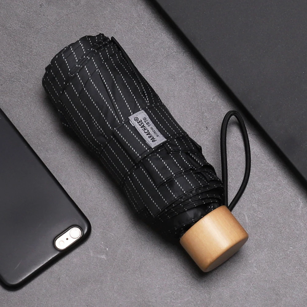 Buy Parachase Mini Umbrella Rain Women Black Coating