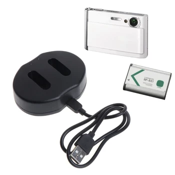 

NP-BX1 Dual USB Battery Charger For Sony RX100 II III HDR-AS100V AS15/10 Camera