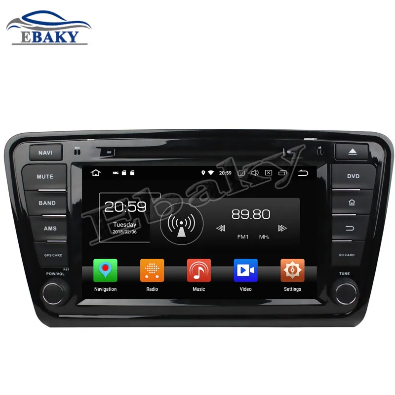 Top NaviTopia 8inch 4GB RAM 64GB ROM Octa Core Android 9.0 Car DVD Radio for Skoda octavia 2014 with GPS/wifi/Bluetooth 11