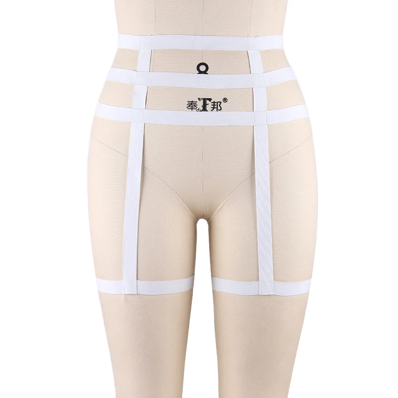 Women Black Lace Garter Belt High Waist Suspender Curve String Style