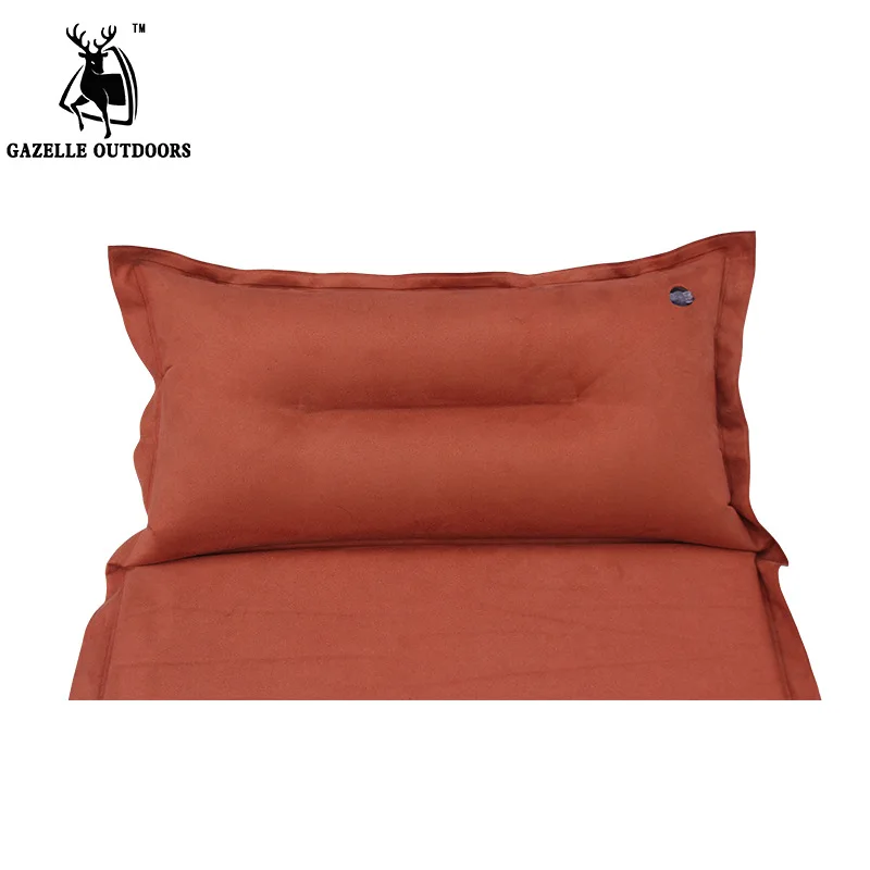

GAZELLE Suede Fabric Automatic Inflatable Camping Cushion Splicing Air Mattress Sleeping Pad Tent Mattress with pillow