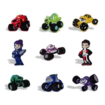 

9pcs/set Monster Truck Racing Cartoon Blackboard Magnets PVC Magnetic Stickers Fridge Magnets Office School Supplies Kid Gift