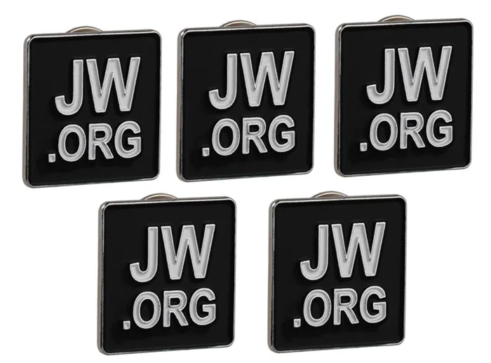 

JW.ORG LAPEL PINS SQUARE TIE PINS SET OF 10 BLACK