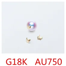 

G18K Yellow Gold color Bead Caps Fit Jewelry Findings Making End Caps 4mm