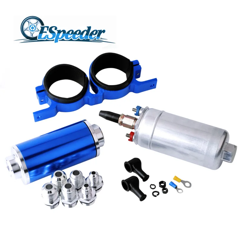 ESPEEDER встроенный топливный фильтр AN10 100 микрон + насос 0580254044 Poulor 300lph Монтажный