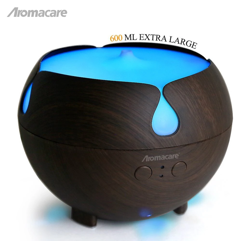 

Aromacare 600ml Aromas Humidifier Air Diffusers Mini Air Humidifier Dark Wood Grian Aroma Diffuser Mini Nebulizer Mist Machine