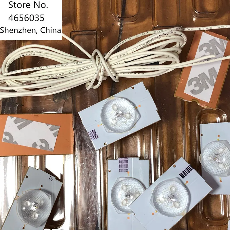20 шт. 100% Новые 3 в SMD лампы бусины с оптической линзой Fliter для 32 65 дюймов