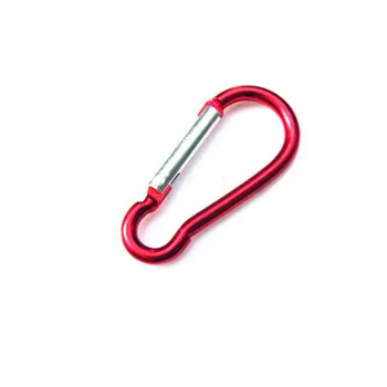 

Aluminum Alloy D Carabiner Spring Snap Clip Hooks Keychain Climbing New D-Ring Key Chain Clip Camping Keyring Snap Hook Outdoor
