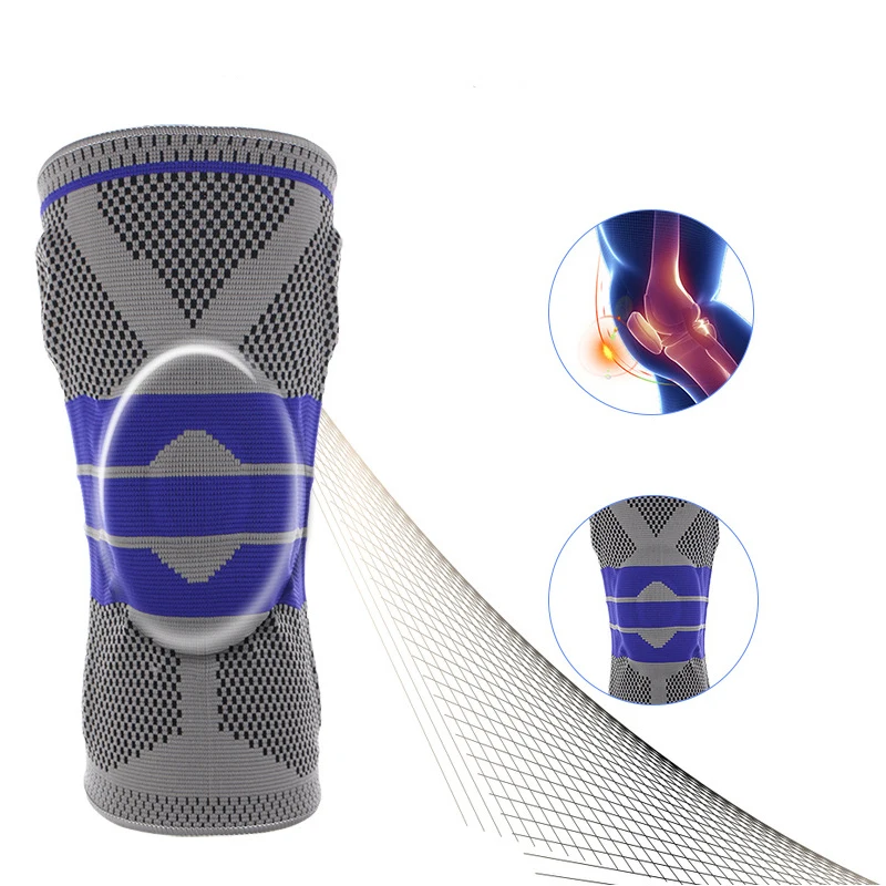

3D Pressurized Fitness Running Cycling Knee Support Braces Elastic Nylon Sport Compression Pad Sleeve For Basketball