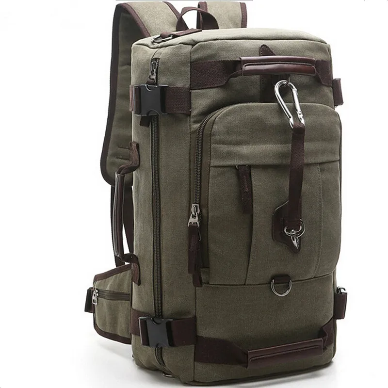 2016 Canvas Women Men multi function Travel font b Backpack b font Hike Mochilas Brand Large