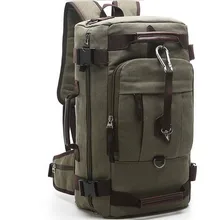 2016 lona de women & men multifunción viajes caminata mochila mochilas marca grande bagpack laptop back bolsa de bolsas de lona bolsa